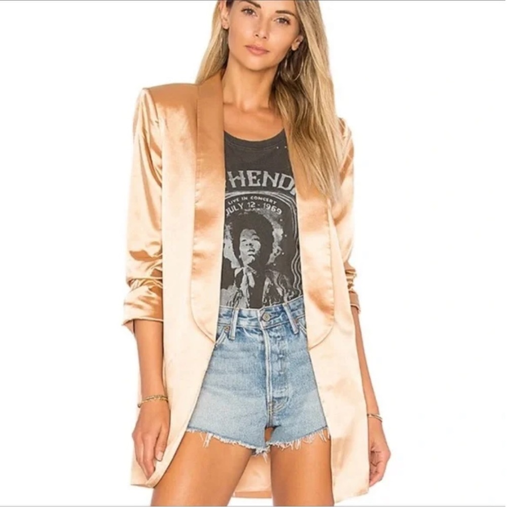 House of Harlow 1960 x REVOLVE Chloe Boyfriend Jacket in Champagne